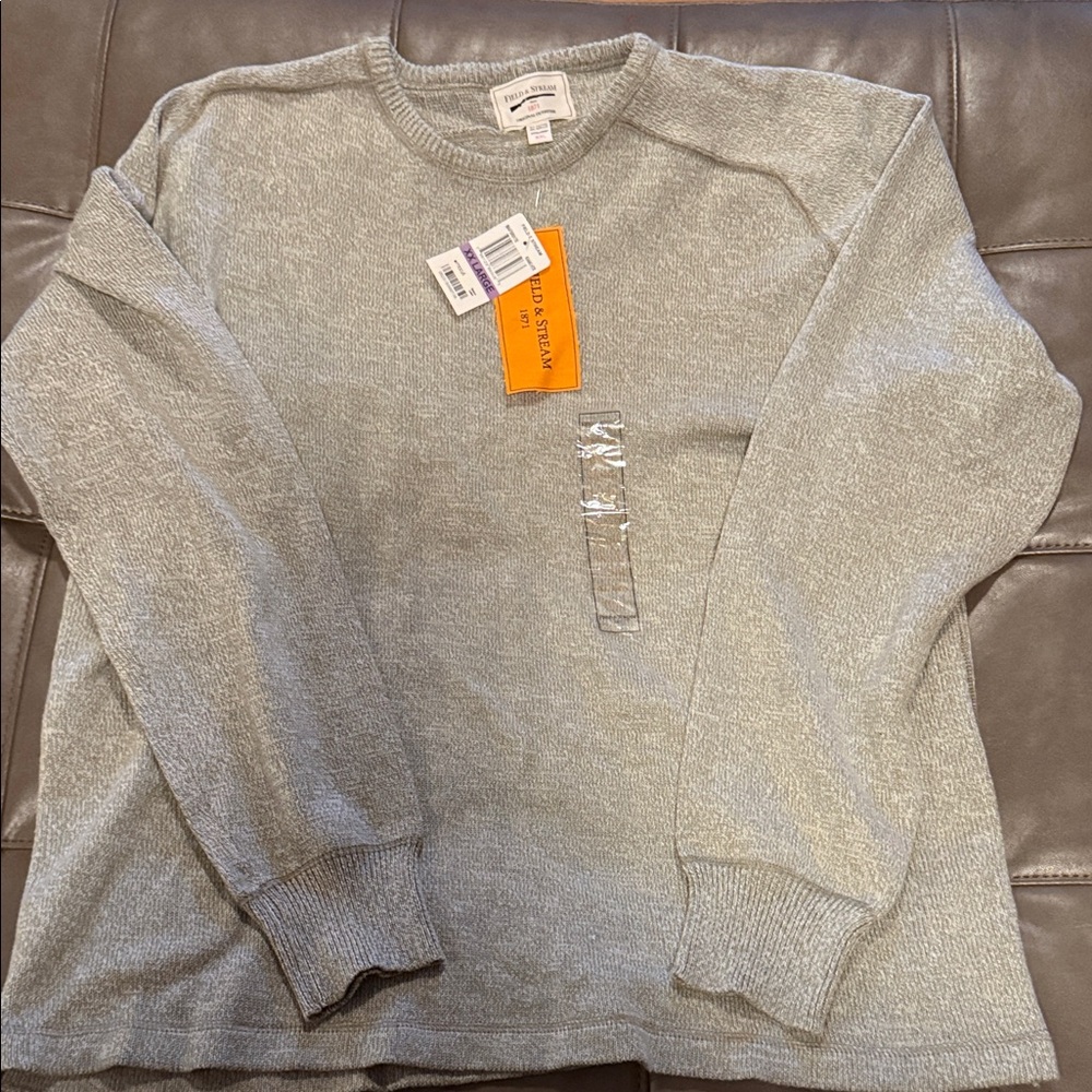 Field & Stream Heather Gray Crewneck Pullover